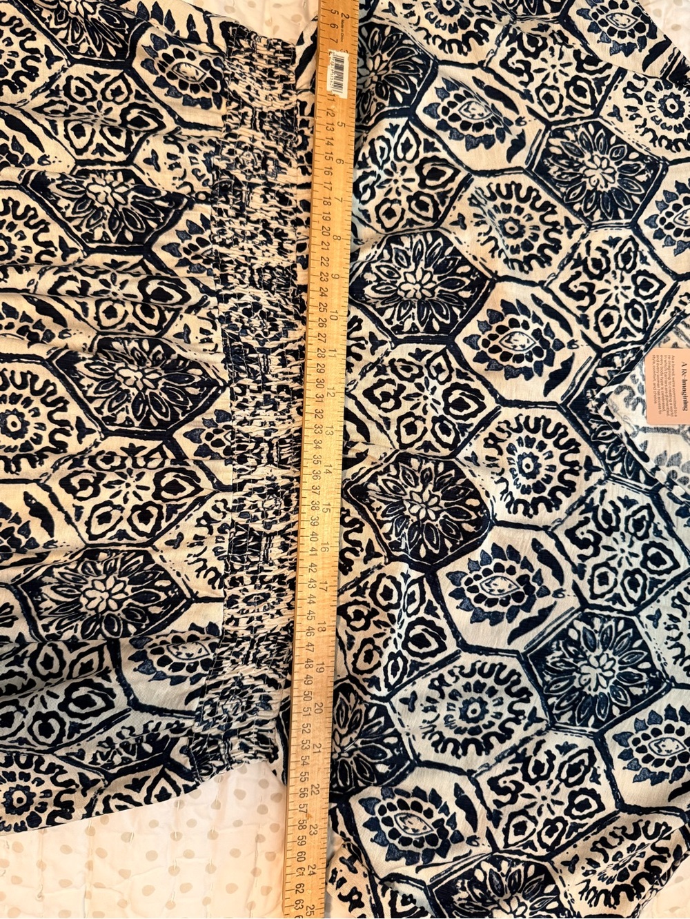 BloomChic Navy & White Geometric Print Dress with Tag - Picture 8 of 15